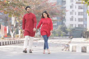 For those who want to wear matching colors, these two cotton clothes can be ideal. There is some variation in the above design.
